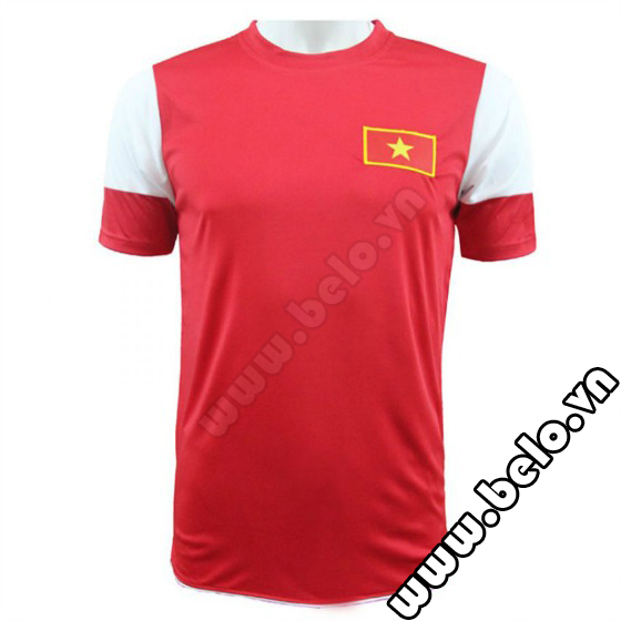 Áo bóng đá đội tuyển Việt Nam U19 đỏ trắng 2014-2015