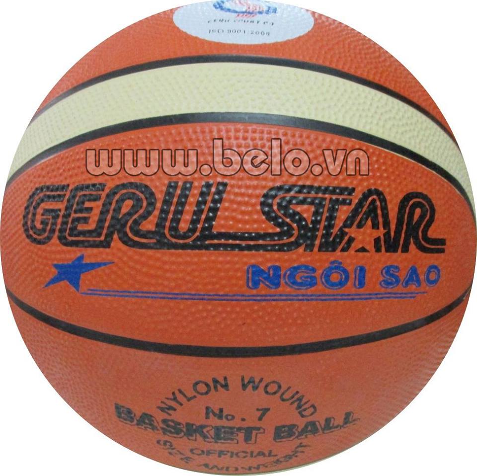 Quả bóng rổ Geru star số 7 màu cam tập luyện giá rẻ