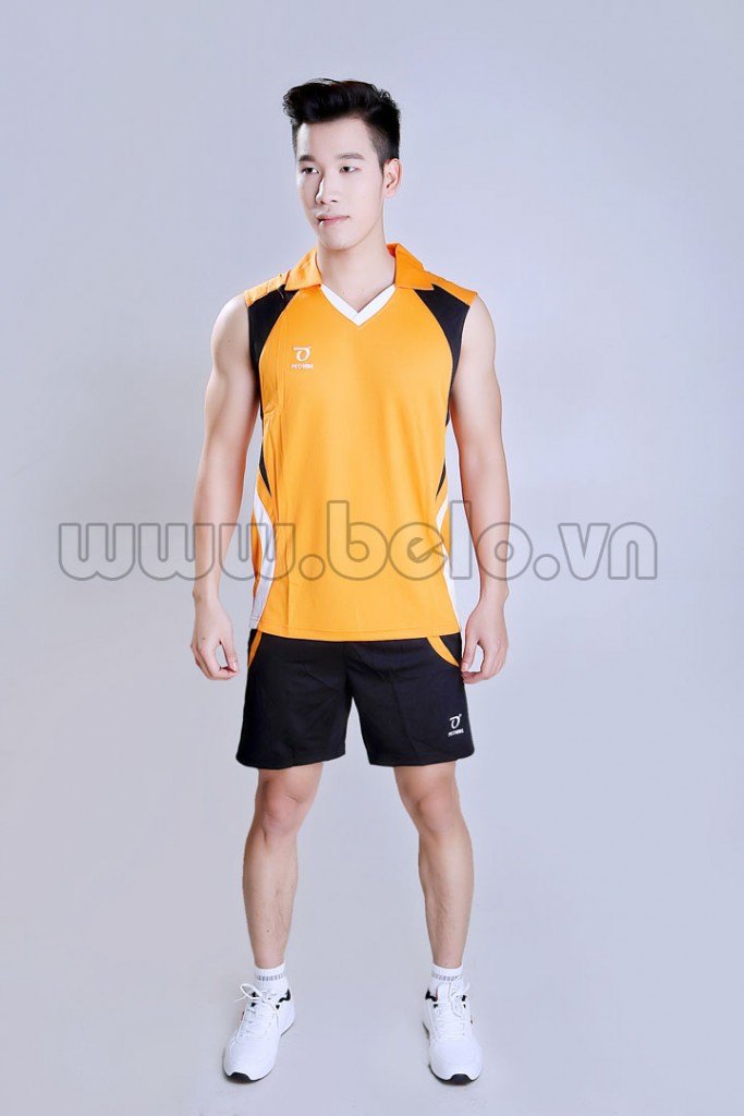 Áo bóng chuyền nam màu cam mã CSN005