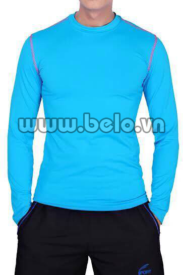 Áo lót body thể thao cao cấp màu xanh biển AL005