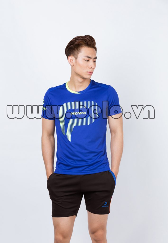 Áo bóng chuyền nam xanh dương mã PN 02