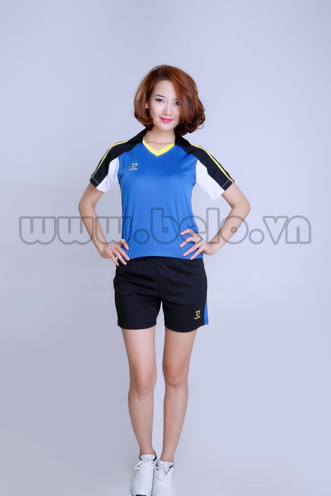 Áo bóng chuyền nữ xanh pha Đen mã PN 09