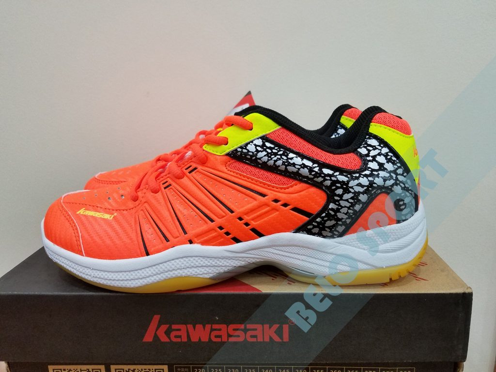 Giày bóng chuyền Kawasaki 2017 chính hãng -K601 màu cam