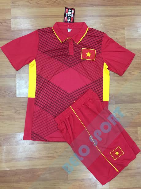 Áo bóng đá đội tuyển Việt Nam đỏ 2017-2018
