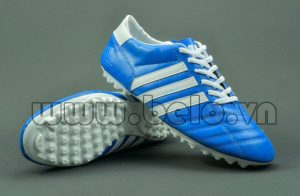 Giày bóng đá ba sọc CT3 màu xanh sọc trắng