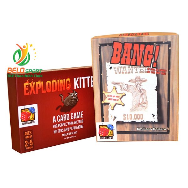 Board Game CBBG11 Combo Exploding Kittens & Bang Giá rẻ tại Belo Sport