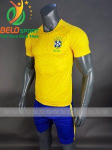 Áo bóng đá đội tuyển BBRASIL world cup 2018  màu vàng