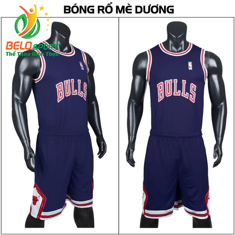 Quần áo bóng rổ người lớn BRS-07 vải mè màu biển giá rẻ