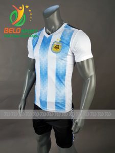 Áo bóng đá đội tuyển Argentina world cup 2018 màu xanh sọc trắng