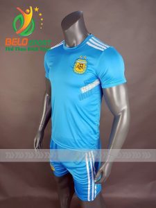 Áo bóng đá đội tuyển Argentina world cup 2018 màu xanh ngọc