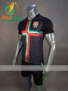Áo bóng đá đội tuyển Bồ Đào Nha world cup 2018 màu đen