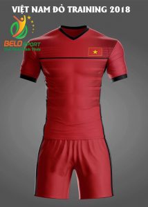 Áo bóng đá Việt Nam Traning 2018 màu đỏ