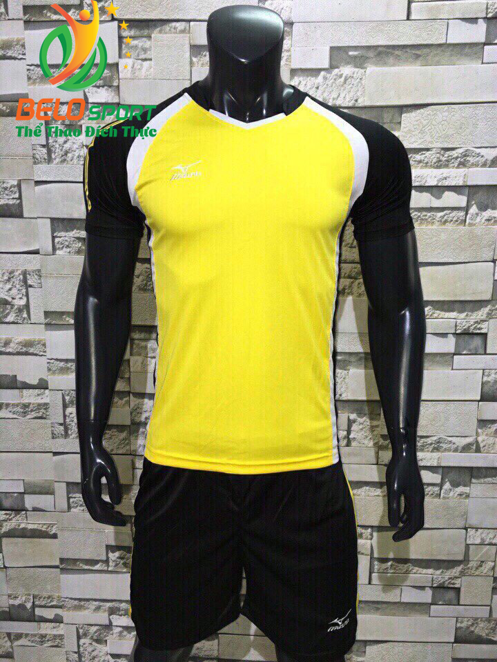 Áo bóng chuyền nam màu vàng pha đen  2018-B16
