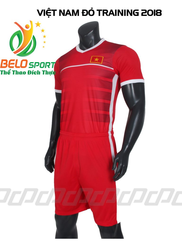 Áo bóng đá Đội tuyển Việt Nam training 2018 màu đỏ