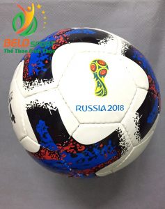 Qủa bóng đá trẻ em số 4 worldcup 2018 màu trắng xanh