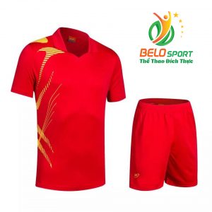 Áo bóng chuyền nam nữ Belo 2018-123 màu đỏ chính hãng