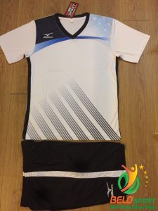 Áo bóng chuyền Mizuno 2018-088 màu trắng nam nữ