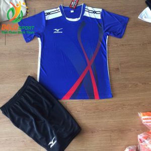 Áo bóng chuyền Mizuno 2018-099 màu xanh biển nam nữ
