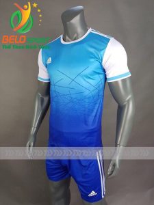 Áo bóng đá không logo X-Galaxy 2018 xanh biển vải thun thái
