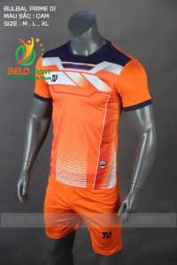 Áo bóng đá không logo Belo D-023 màu cam