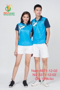 Áo cầu lông nam nữ Donex pro mã 71-12-02 chính hãng màu xanh