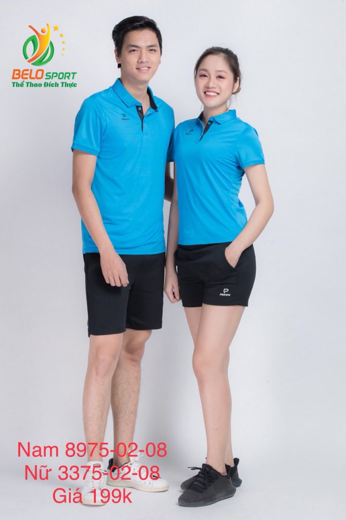 Áo cầu lông nam nữ Donex pro mã 75-02-08 chính hãng màu xanh