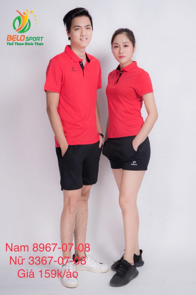 Áo cầu lông nam nữ Donex pro mã 67-07-08 chính hãng màu đỏ