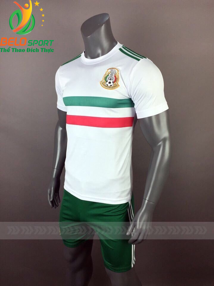 Áo Bóng đá chính hãng đội tuyển Mexico world cup 2018 màu trắng