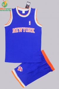 Bộ quần áo bóng rổ Newyork màu xanh dương giá rẻ