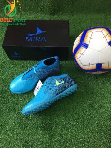 Giày bóng Mira chính hãng M999-02 màu xanh ngọc pha đen