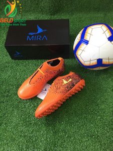 Giày bóng Mira chính hãng M999-02 màu cam pha đen