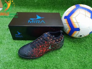 Giày bóng Mira chính hãng M999-01 màu đen pha đỏ