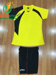 Áo bóng chuyền nữ Asics màu vàng hàng cao cấp