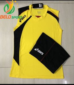 Áo bóng chuyền sát nách nam Asics 2018-2019 màu vàng