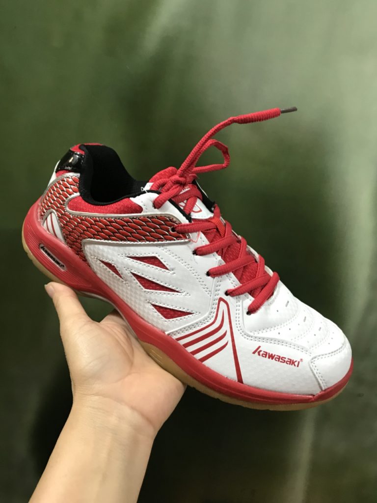Giày bóng chuyền Kawasaki 2018 trắng pha đỏ giá cực rẻ