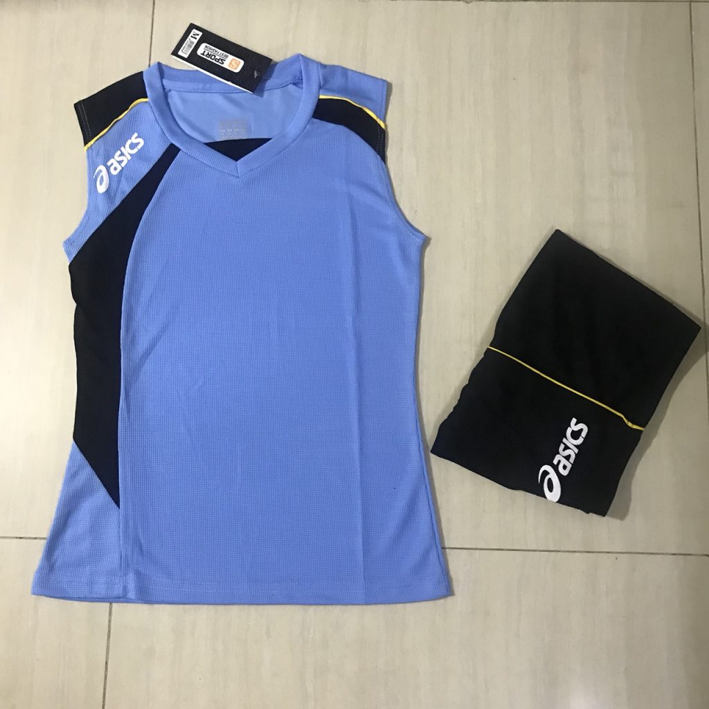 Áo bóng chuyền sát nách nữ Asics 2018-2019 màu xanh ngọc