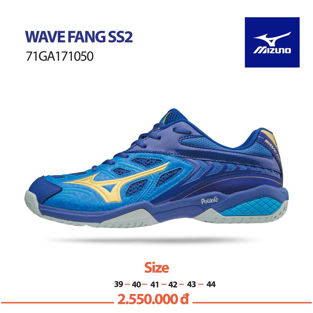 Giày cầu lông Mizuno chính hãng mã Wavefang SS2 – 71GA171050