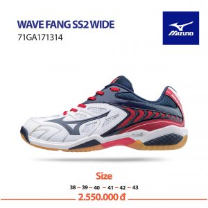 Giày cầu lông Mizuno chính hãng mã Wavefang SS2 Wide – 71GA171314
