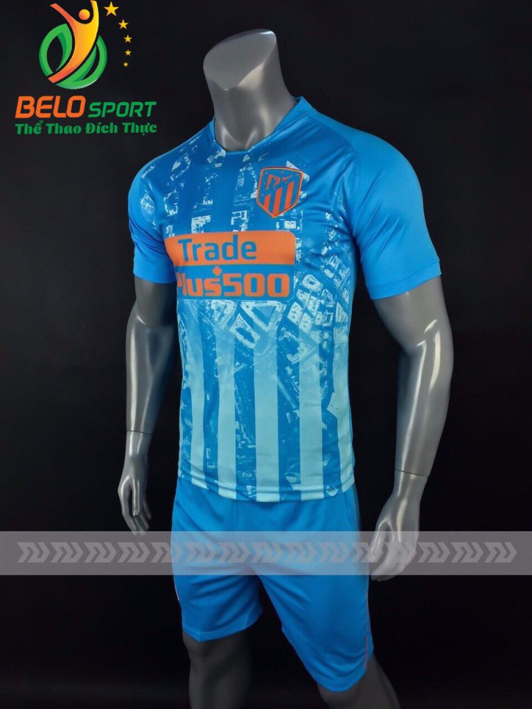 Áo bóng đá CLB Alentico màu xanh ngọc chế sân khách 2018-2019