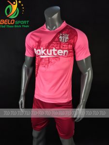Áo bóng đá CLB Barca màu hồng sân khách 2018-2019