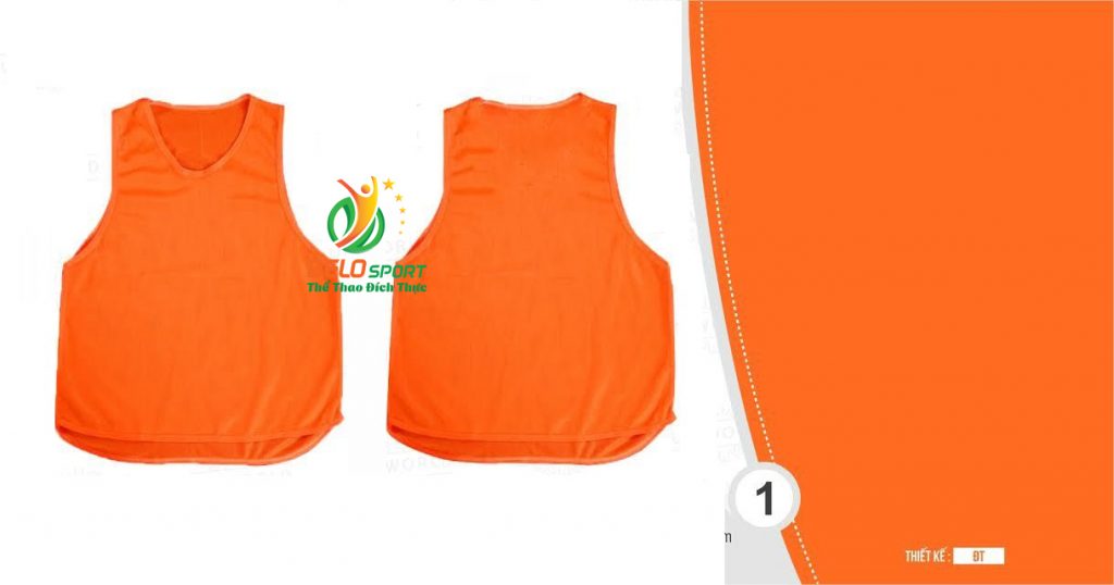 Áo lưới team building, áo tập bóng đá cao cấp màu cam