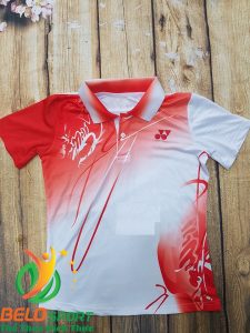 Áo cầu lông Yonex nam nữ 2019 mã ACL-688 màu đỏ trắng