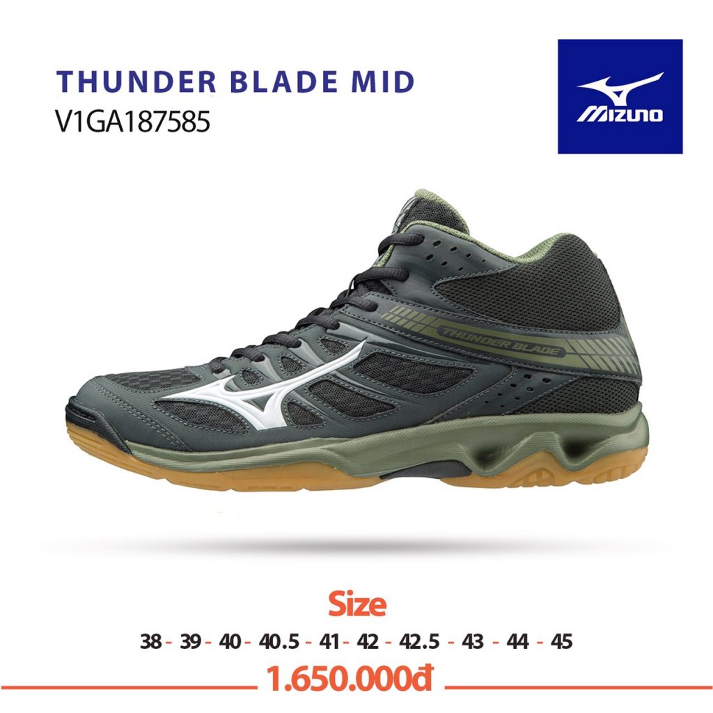 Giày bóng chuyền Mizuno Thunder Blade Mid V1GA187585 chính hãng