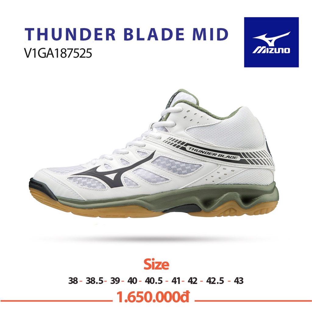 Giày bóng chuyền Mizuno Thunder Blade Mid V1GA187525 chính hãng