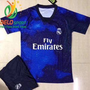 Áo bóng đá CLB Real 2019 độc quyền thiết kế màu xanh