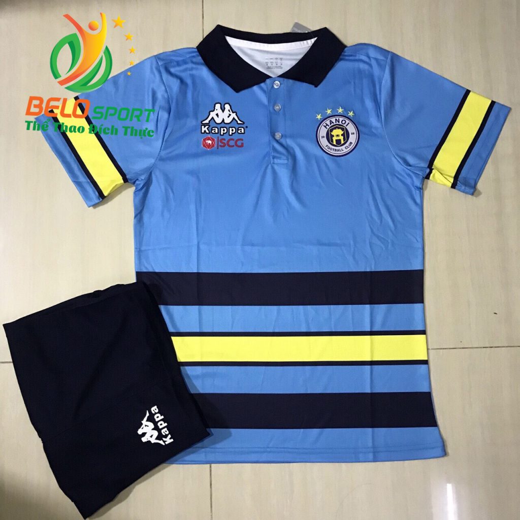 Áo bóng đá di chuyển CLB Hà Nội T&T 2019-2020 màu xanh da