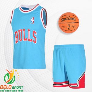 Bộ quần áo bóng rổ Bulls 2019 màu xanh ngọc