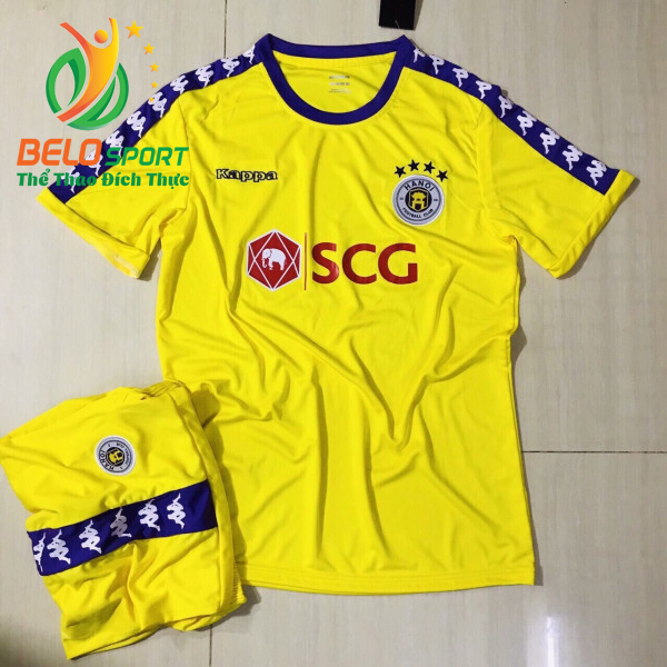 Áo bóng đá CLB T&T màu vàng 2019