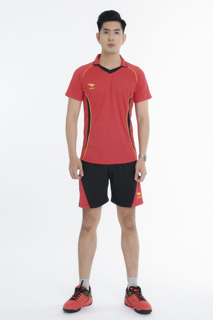 Áo bóng chuyền nam chính hãng Hiwing mã H1 màu đỏ