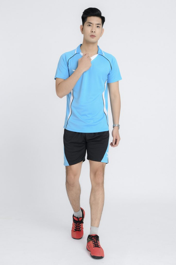 Áo bóng chuyền nam chính hãng Hiwing mã H1 màu xanh da trời